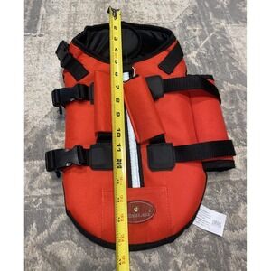 Outback Jack Pet Travel Gear Dog Life Jacket Orange Easy-fit Sz Small